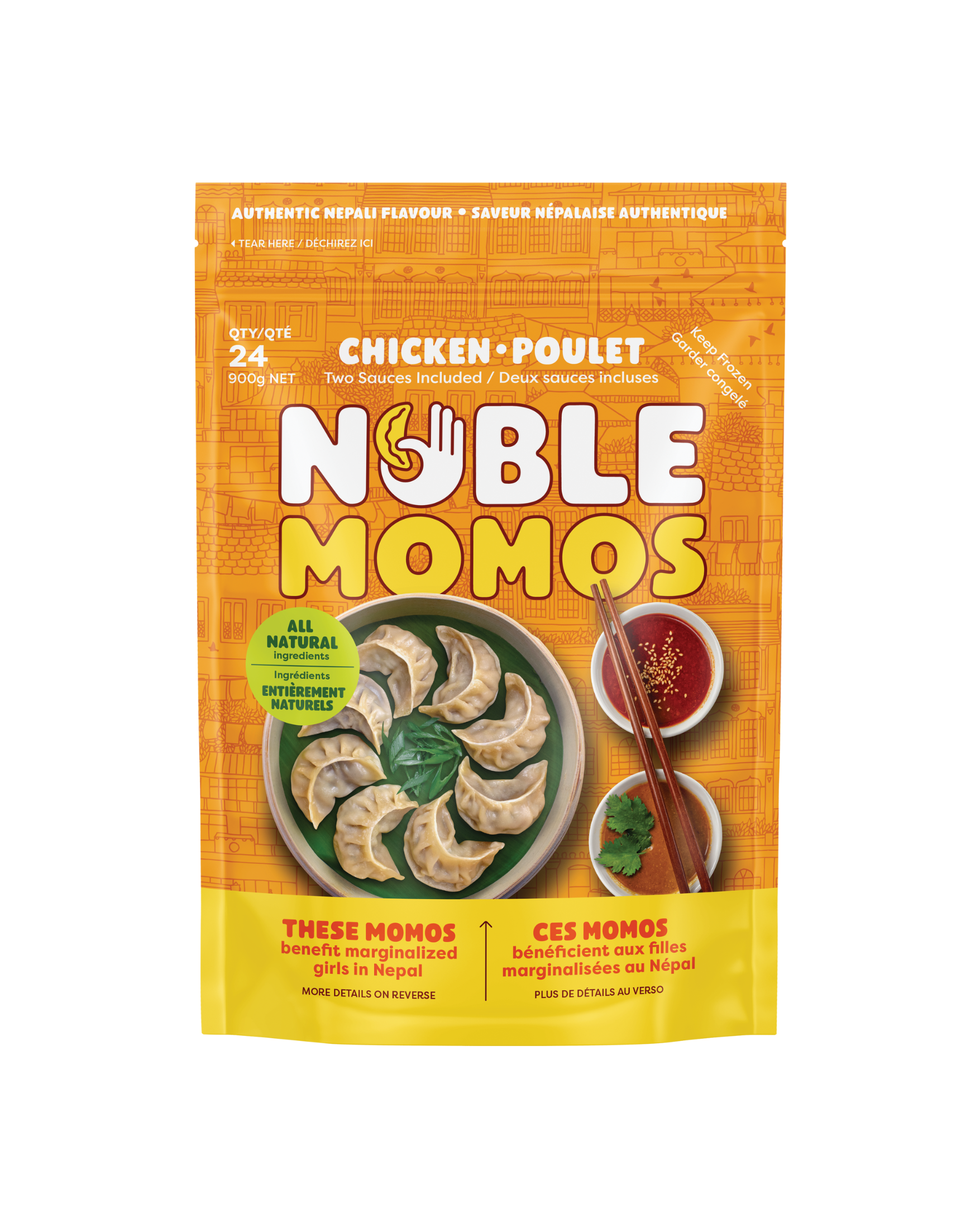 24 Pcs Chicken Frozen Momos (Raw)
